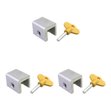 30Pcs Aluminum Alloy Sliding Window Locks with Key Sturdy Home Safety