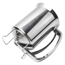 2Pcs Silver Funnel Dispenser for Pancake Batter and Cupcake Mixing