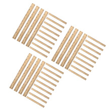78Pcs DIY Bamboo Ruler Wooden Tailoring Sewing Tool Chocolate Color