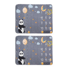 1Set Baby Girl Boy Milestone Blanket Flannel Newborn Photography Mat