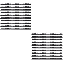 20Pcs Cat Scat Spike Mat Black Plastic Outdoor Garden Barrier for Pets