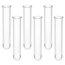 12Pcs Small Transparent Test Tube Vases for Flowers Hydroponic Display
