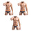 3St Grijze Zwemslips Triangle Stijl Drogend Strand 1