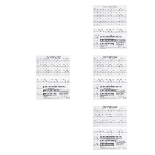 Piano Keyboard Stickers Black PVC Practical Decals for Beginners