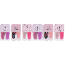 6Pcs Two in One Nail Polishes Non-Tearable Manicure Polishes for Women