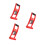 3Pcs Wood Board Lifter Red with Anti-Decoupling Hook and Rubber Handle 1