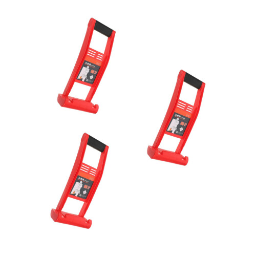 3Pcs Wood Board Lifter Red with Anti-Decoupling Hook and Rubber Handle