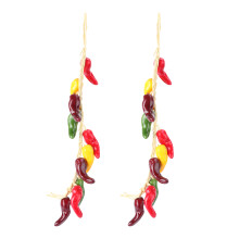 2 pcs artificial vegetable string decor, simulated fruit and veg