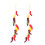 2 pcs artificial vegetable string decor, simulated fruit and veg 1