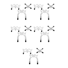 15Pcs Silver Metal Billiard Cue Rack Bridge Stand for Pool and Snooker