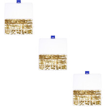 3Sets Geschikte Gouden Schroevenset M5 Voor Scrapbooks En Leer