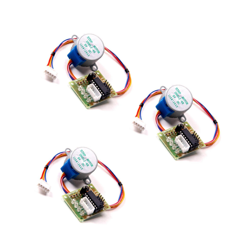 3Pcs 28Byj-48 5V Stepper Motor With Uln2003 Driver Board Multi-Color 3711029211618
