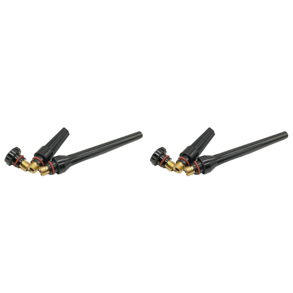 6Pcs Tig Welding Torch Parts Black Durable Kit For Welding Use 3704256809727