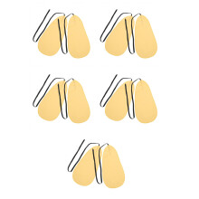 10Pcs Professional Saxophone Wiping Cloth Yellow for Wind Instruments