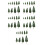90Pcs Mixed Size Green Mini Trees for Model Craft and Scene Decoration 1