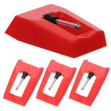 32Pcs Portable Red Stylus Needles for Record Player and Gramophone
