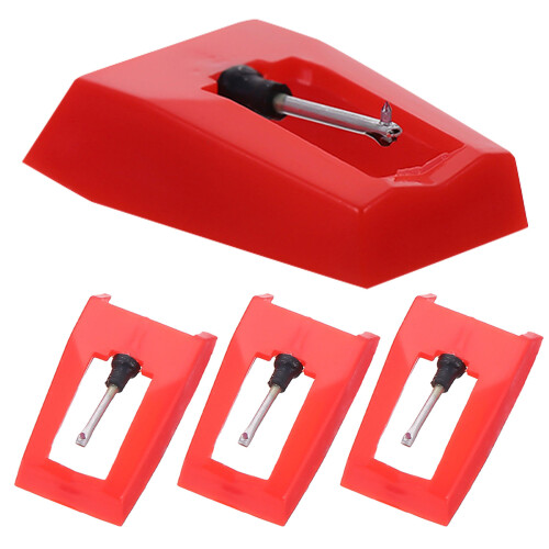 32Pcs Portable Red Stylus Needles for Record Player and Gramophone
