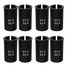 8Pcs Anodized Black Bike Seat Post Adapter Shim for Mountain Bikes