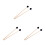6Pcs Black Wool Felt Head Drum Mallets Durable Bamboo Bass Drum Sticks 1