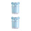 2Pcs Blue Compact Cartoon Animal Desktop Waste Bin PP Plastic 1