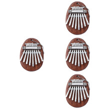 4Pcs Small Wooden Kalimba 8-Tone Thumb Piano for Music Lovers
