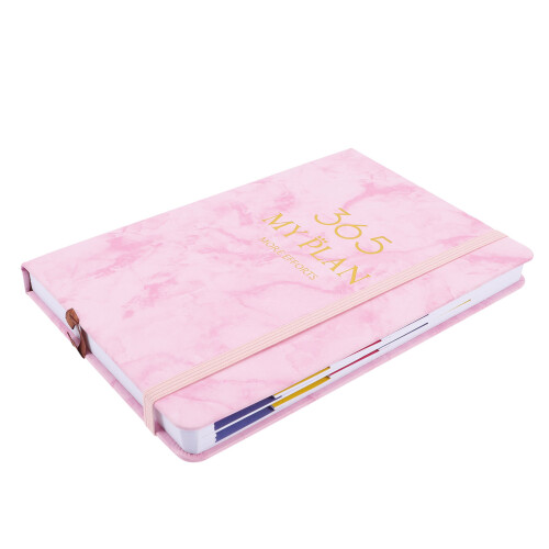4Pcs Home Use 2023 Planner Pink Personal & Academic Schedule Journal