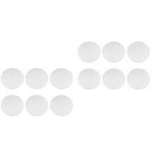 12Pcs White Round Canvas Panels for Painting Oil Acrylic Tempera Art