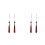 4Pcs Dark Red Polyester Taichi Sword Tassel Martial Arts Decor Charm 1
