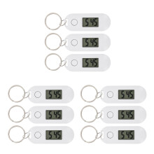 9St Digitale Sleutelhanger Horloges Plastic Wit Studenten