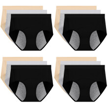 12Pièces Culottes Coton Respirantes Femme Taille Assorti