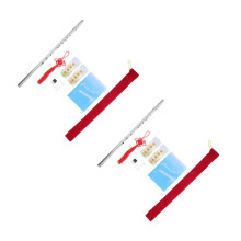 2Sets Stainless Steel Flute Kids Portable Metal Flute Assorted Color