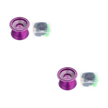 2Pcs Mini Purple Alloy Yo-Yo Toys Kids Educational Plaything At Home