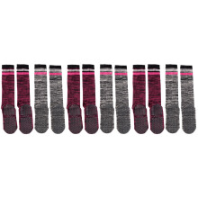 6Pairs Non Skid Socks Womens Breathable Pilates Grip Socks Calf Design