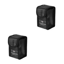 2Pcs Lightweight Black Battery Protective Case Fireproof Drone Bag
