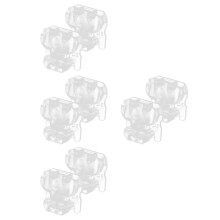 4Paren Paar Transparante Plastic Schoenveter Klemmen Volwassenen