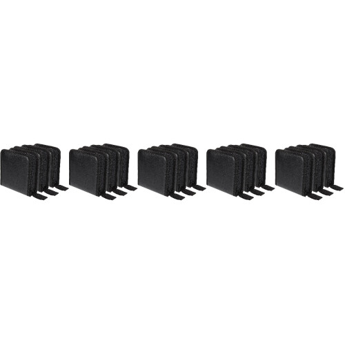 15Pcs Black Cd Dvd Storage Holder Compact Organizer with Zipper
