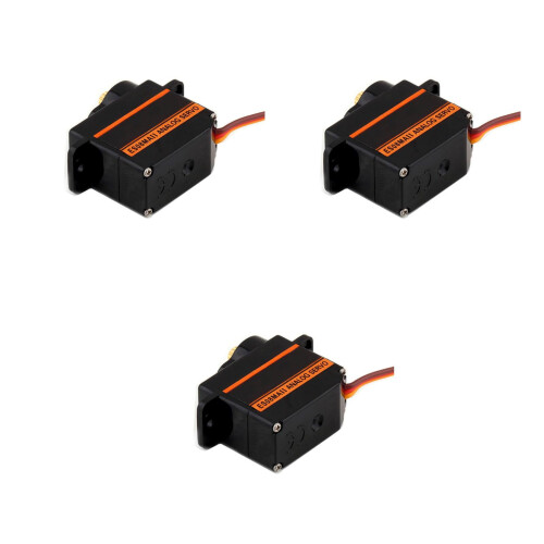 3Pcs Black Es08ma Mini Digital Servo Hard for Raspberry Pie