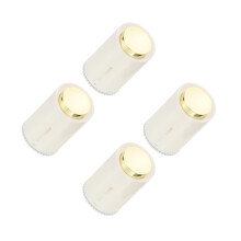 4Pcs Automatic Pressing Toothpick Holder White Acrylic Desktop Use