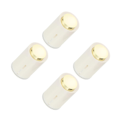 4Pcs Automatic Pressing Toothpick Holder White Acrylic Desktop Use