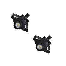 2Pcs Zoomable LED Torch USB Headlight 5 Modes Adjustable Band Camping