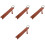 4Pcs Blank Bookmarks Light Brown Page Markers for Book Lovers 1