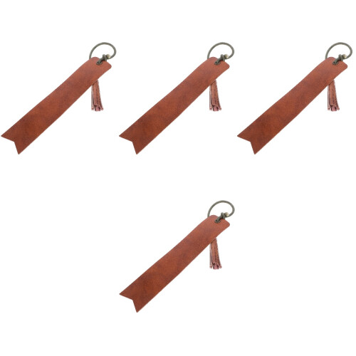 4Pcs Blank Bookmarks Light Brown Page Markers for Book Lovers