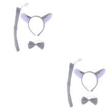 6St Wolf Costuum Accessoires Set Voor Cosplay Met Oren Strik En