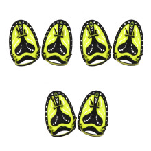 3Pairs Swimming Training Hand Paddles Adjustable Silicone Swim Gear