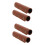 4Pcs Light Brown PU Handbag Handle Covers for DIY Bags 1