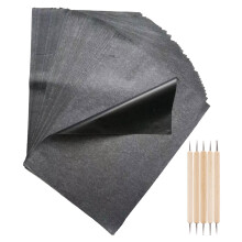 Masteelf 55 Stuks Transfereerpapier 29,70X21,00X0,10 Cm Zwart