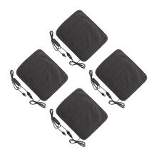 4St Zelfverwarmend Dierbed Grijs Polyester Huisdiermat