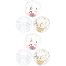 6St Sequin PVC Strandballen Inflatable Speelgoed Voor Buiten