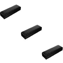 3St Handkussen Zwart PU Leer Comfortabele Armsteun Voor Nagelstudio