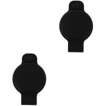 2St Zwart Silicone Dog Collar Tracer Cover Veiligheid En Comfort